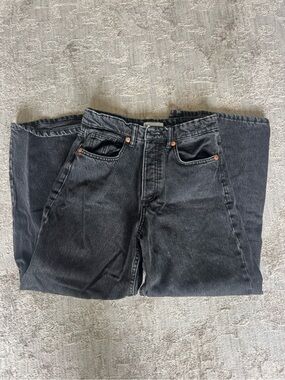 Classic Zara wide leg, high waisted Denim Jeans